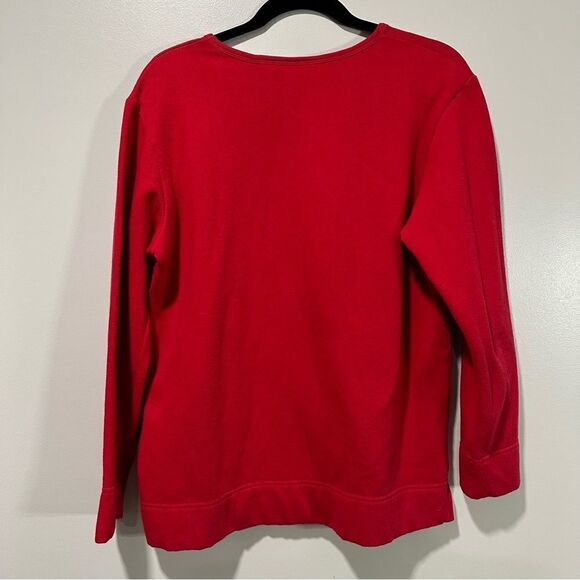 Bobbie Brooks “Ugly Sweater” Christmas Crewneck - Red, Size Small - Picture 9 of 11